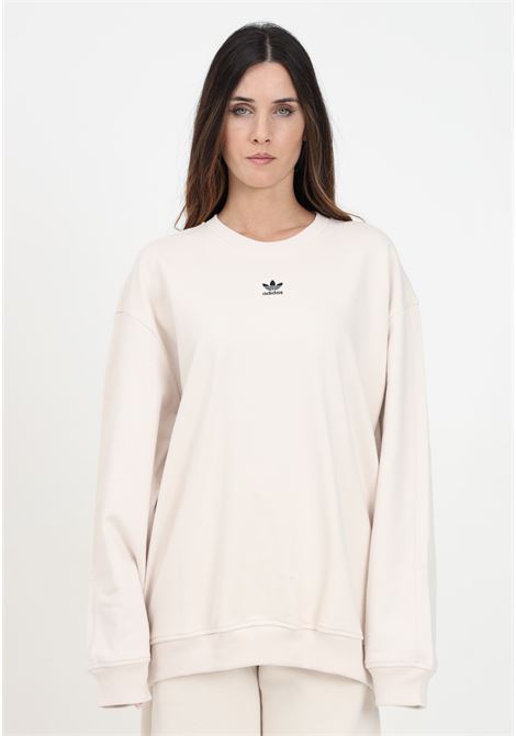 Felpa girocollo Essentials Oversized panna da donna ADIDAS ORIGINALS | IY9631.